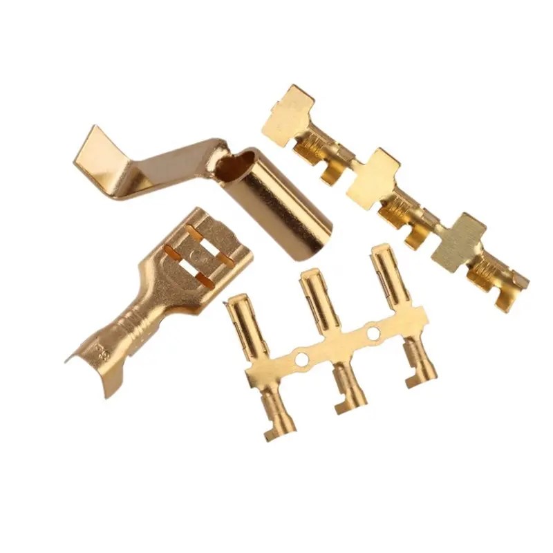 Precision Speed Stamping Sheet Brass Copper Nickel Spring Steel Terminal Bracketry Clamps