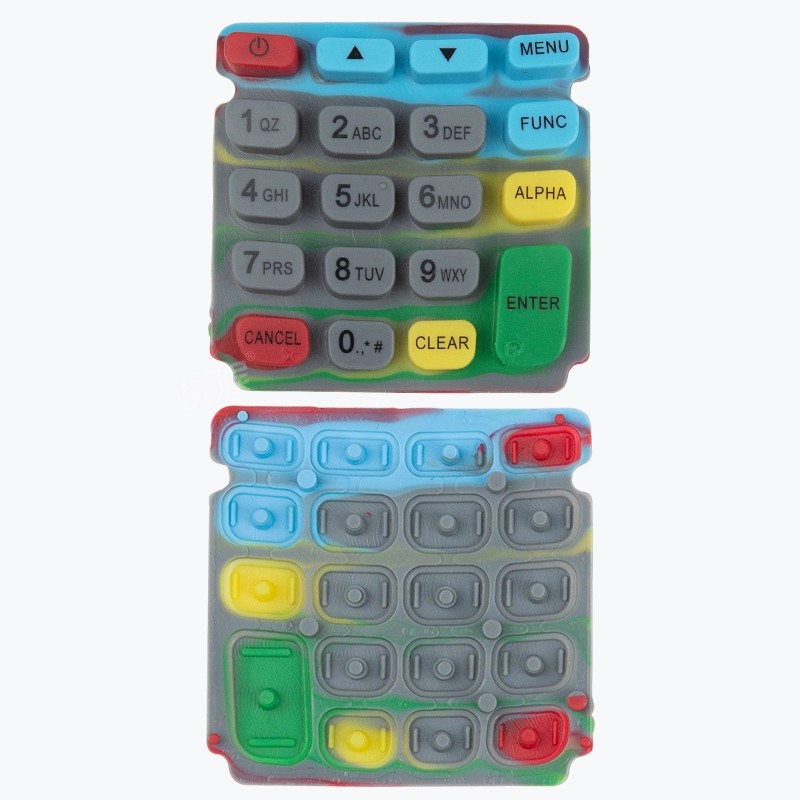 POS Silicone Keypad Waterproof Dustproof Multi Color Molding Silicone Keypad