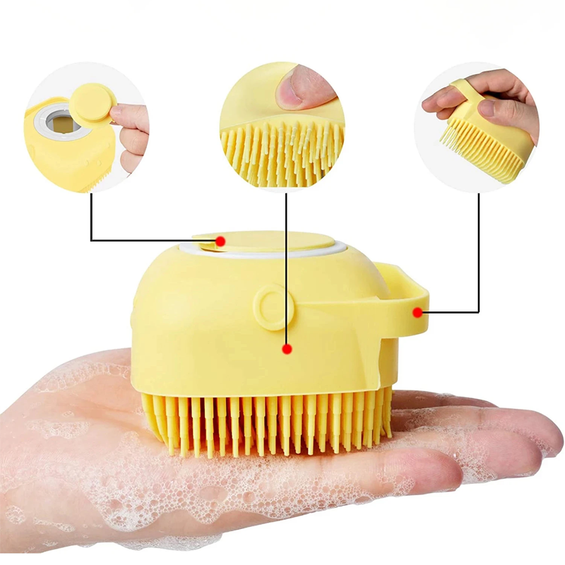 How Are Custom Silicone Pet Bath Soap Dispenser Massage Brushes Produced9