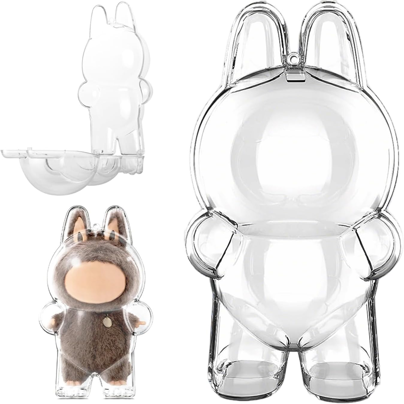 PET Clear Labubu Protect Cover Case with Custom Logo Suppliers4