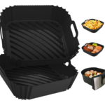White Label Reusable Heat-Resistant Silicone Air Fryer Pot Oven Liners Factory1