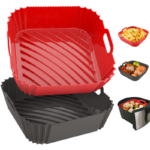 White Label Reusable Heat-Resistant Silicone Air Fryer Pot Oven Liners Factory4