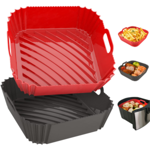 White Label Reusable Heat-Resistant Silicone Air Fryer Pot Oven Liners Factory4