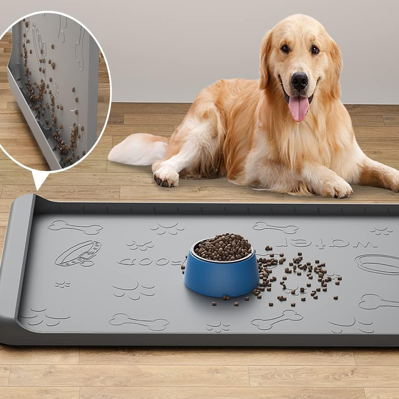 OEM Waterproof Pet Feeding Mats with High Lips for Dogs, Cats & Others Suppliers4