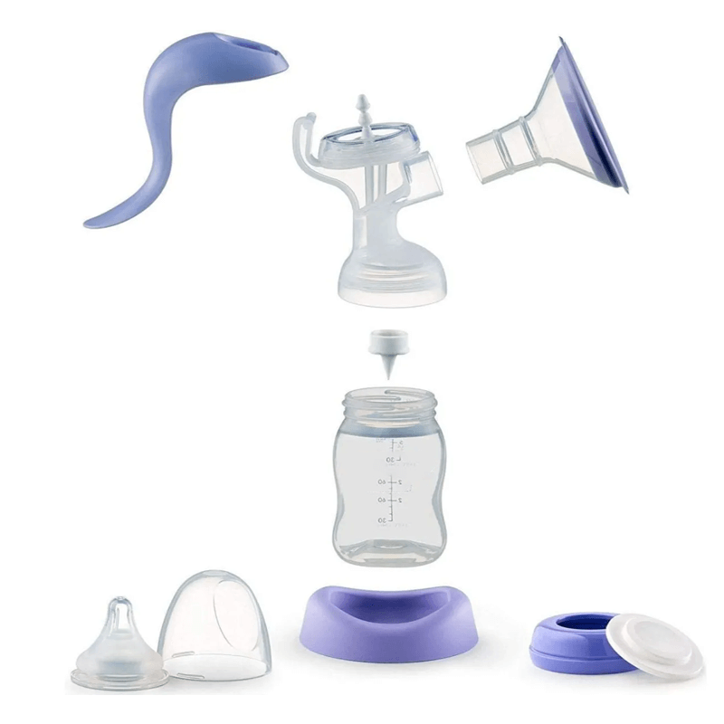 Custom Manual Breast Pump Hand Pump with Slow Flow Nipple for Baby Breastfeeding Essentials Suppliers4