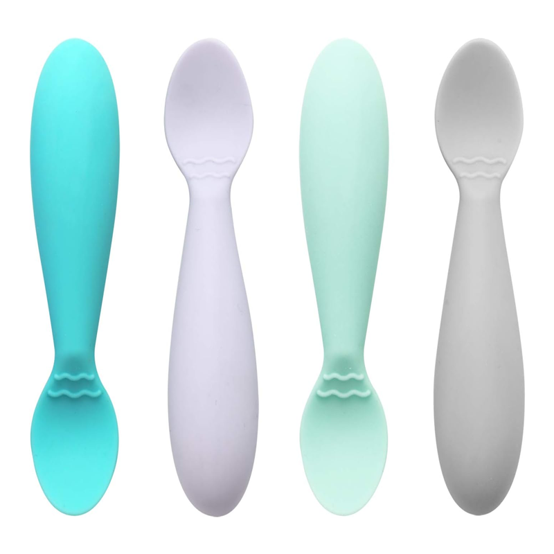Custom Soft Silicone Baby Spoons for Kids Toddlers Training Feeding Manufacturing3