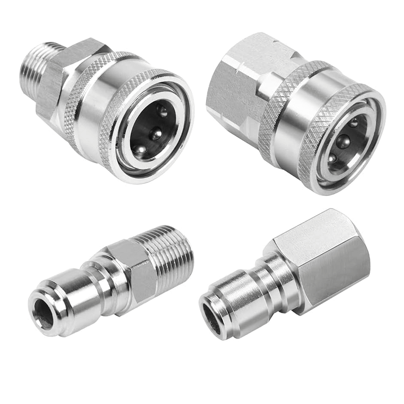 Custom Stainless Steel Ultimate Pressure Washer Adapter Connect Set for Cleaning and Maintenance Machine Suppliers1
