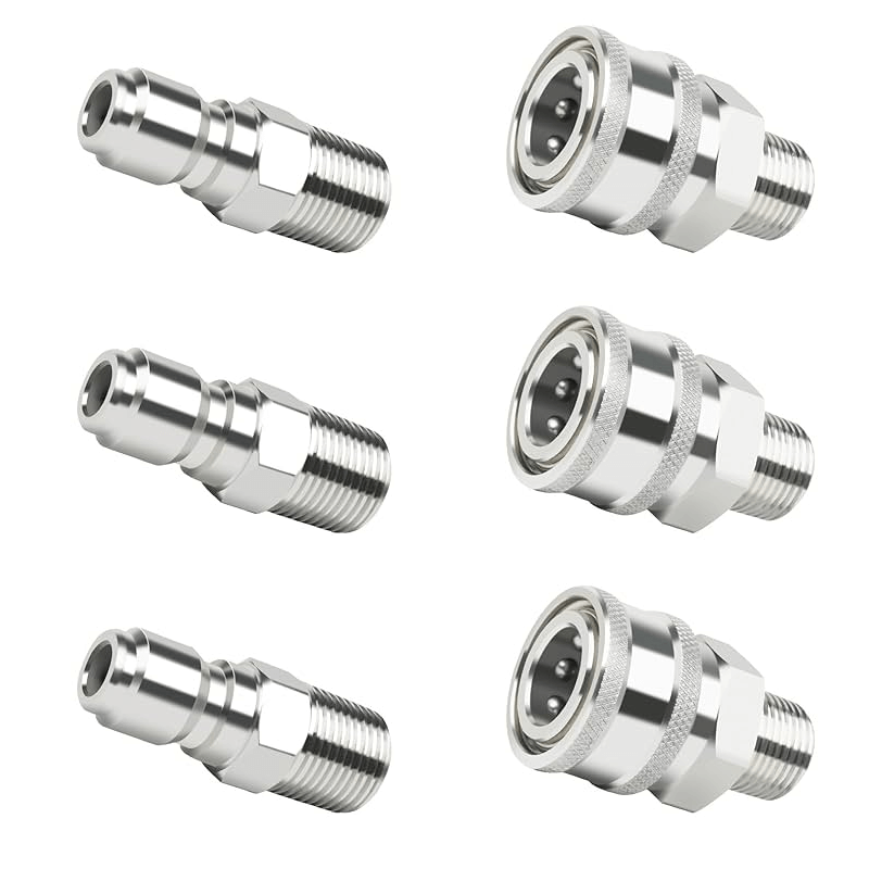 Custom Stainless Steel Ultimate Pressure Washer Adapter Connect Set for Cleaning and Maintenance Machine Suppliers3