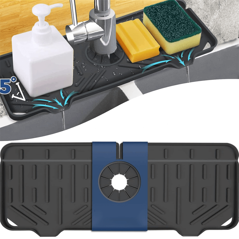 Customized Silicone Sink Drain Holder Drying Mat for Kitchen Accessories Manufacturing1