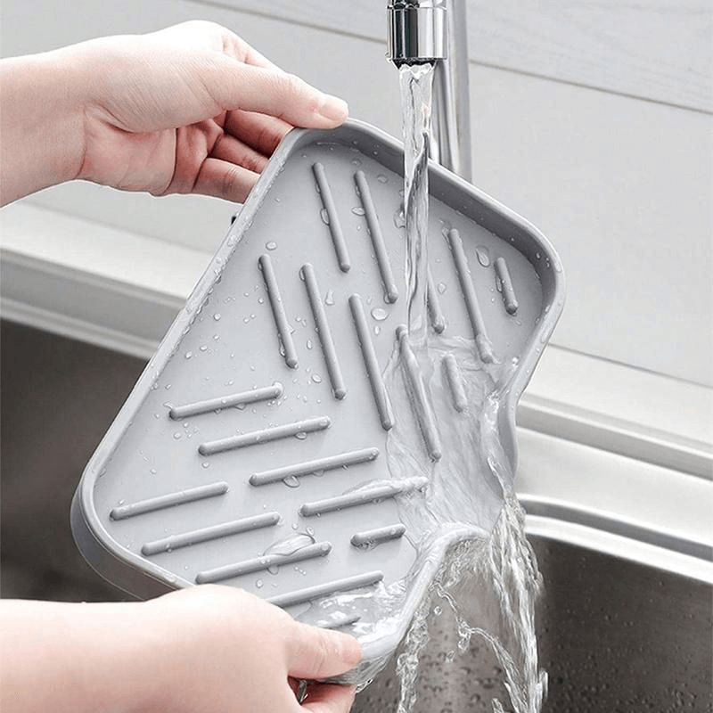 Customized Silicone Sink Drain Holder Drying Mat for Kitchen Accessories Manufacturing3