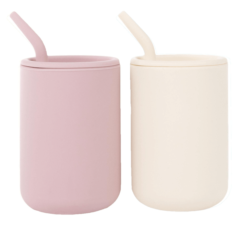 OEM Food Grade Silicone Baby Cups with Lids and Straw for Toddler Training Suppliers4
