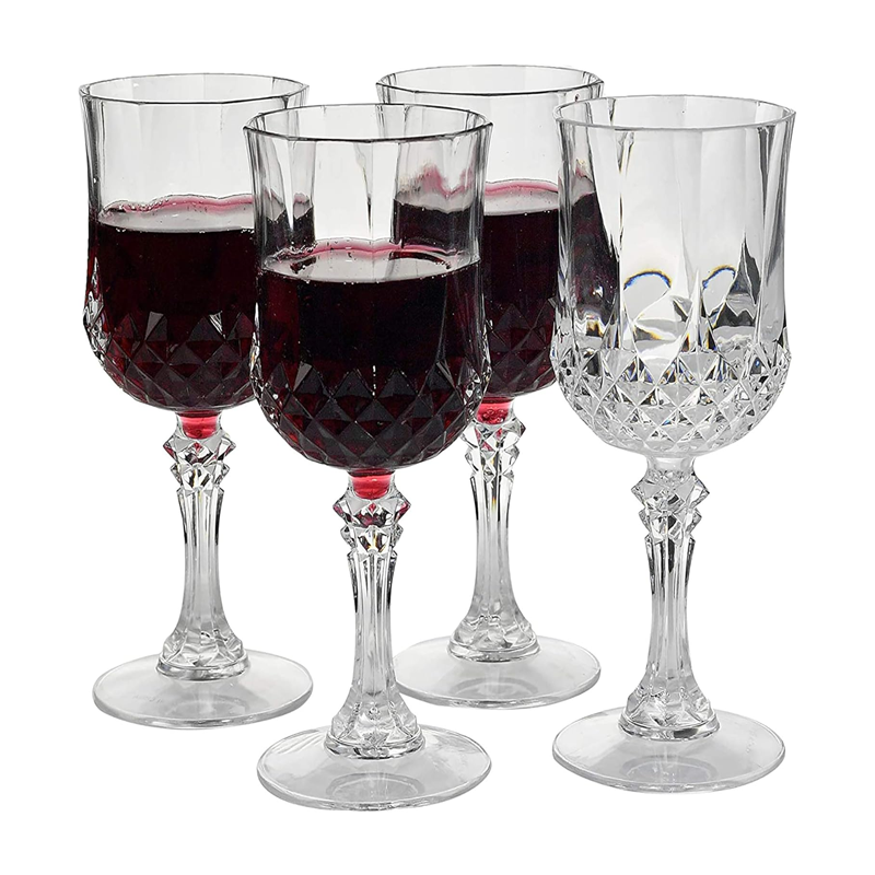 OEM Unbreakable Plastic Crystal Wine Glasses with Custom Colors Suppliers4
