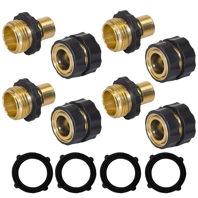 Overmolding Metal Stamping Brass Male and Female Fitting Quick Connector for Garden Hose Application Manufacturing1