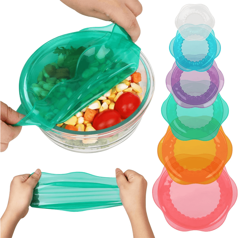 Personalized Reusable Silicone Stretch Cover Lids for Food Storage Containers Manufacturers1