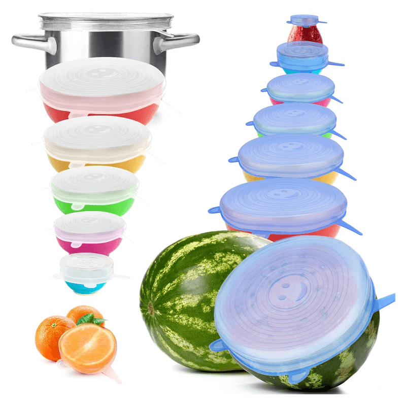 Personalized Reusable Silicone Stretch Cover Lids for Food Storage Containers Manufacturers2
