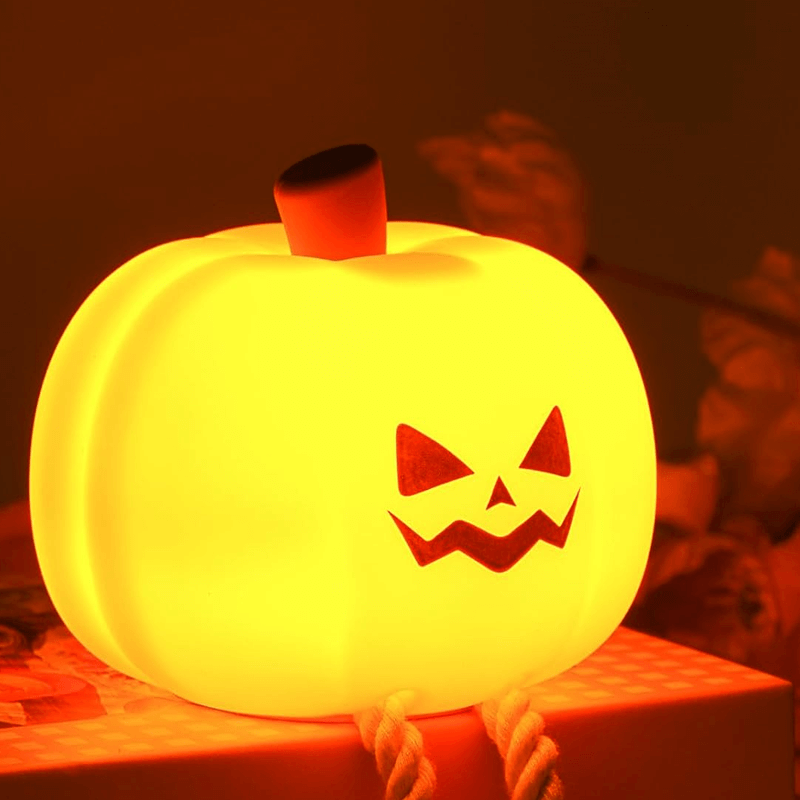 Personalized Silicone Pumpkin Night Lamb Lights for Halloween Decorations Factory1