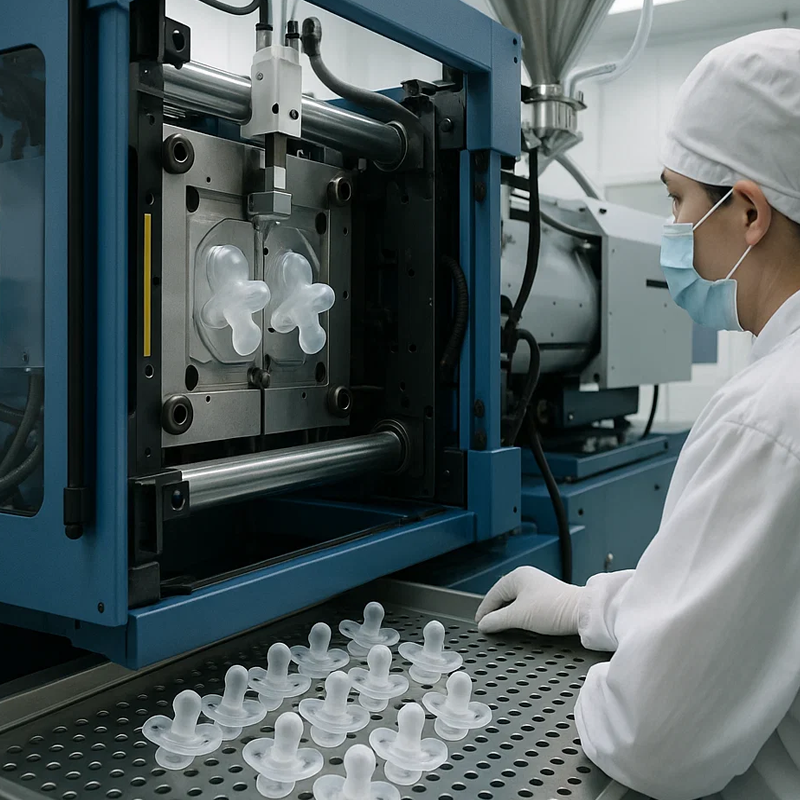 What Is 2K Molding Process for Medical Grade Baby Pacifiers6