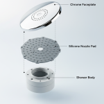Silicone Compression Molding Silicone Shower Head Nozzle Gaskets2