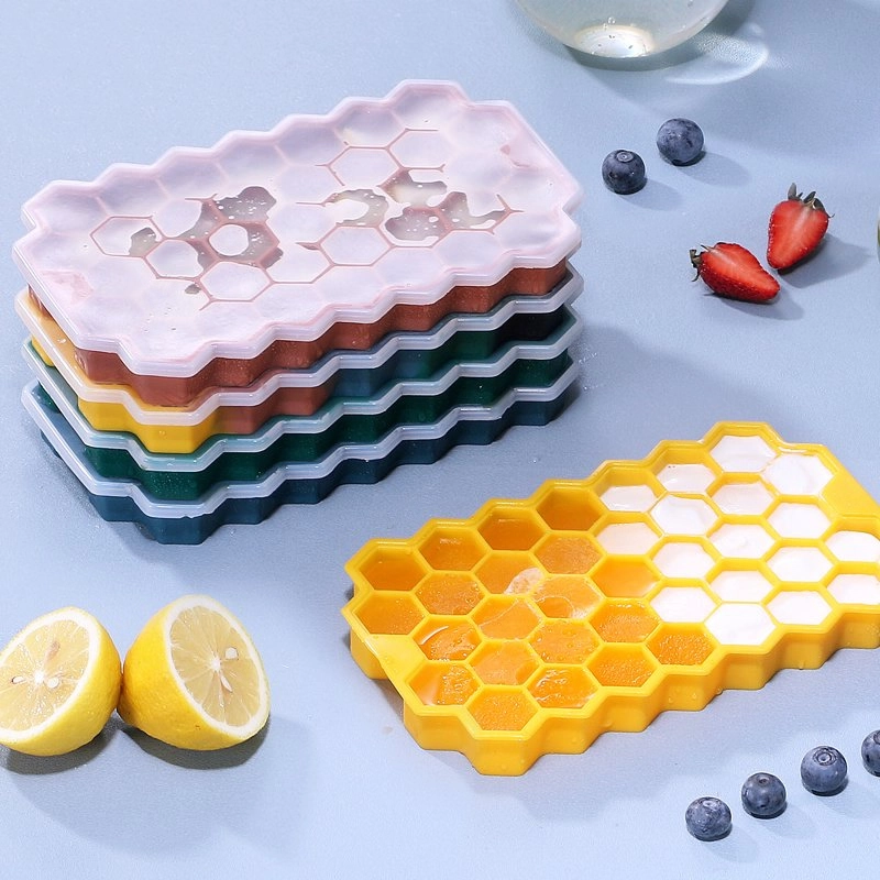 silicone ice cube trays with lids