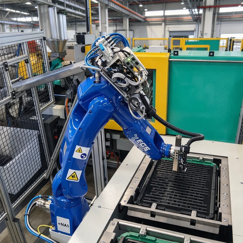Injection-Molding-Robot-Part-Removal-System