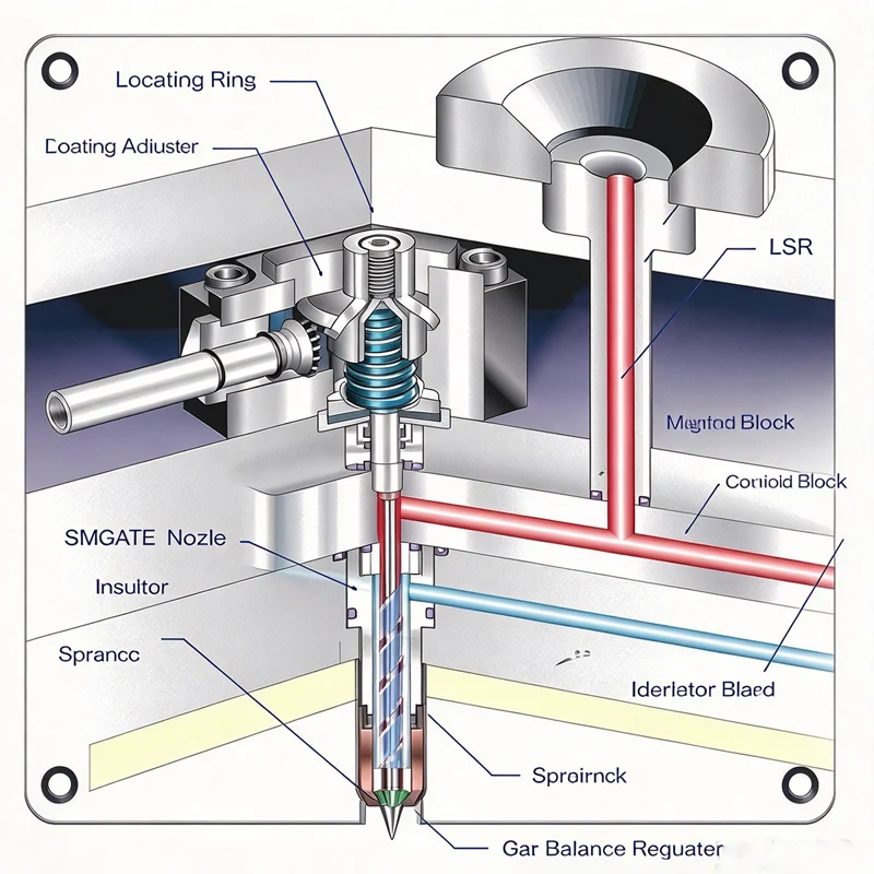 LSR-Shower-Nozzle-Injection-Molding-Process