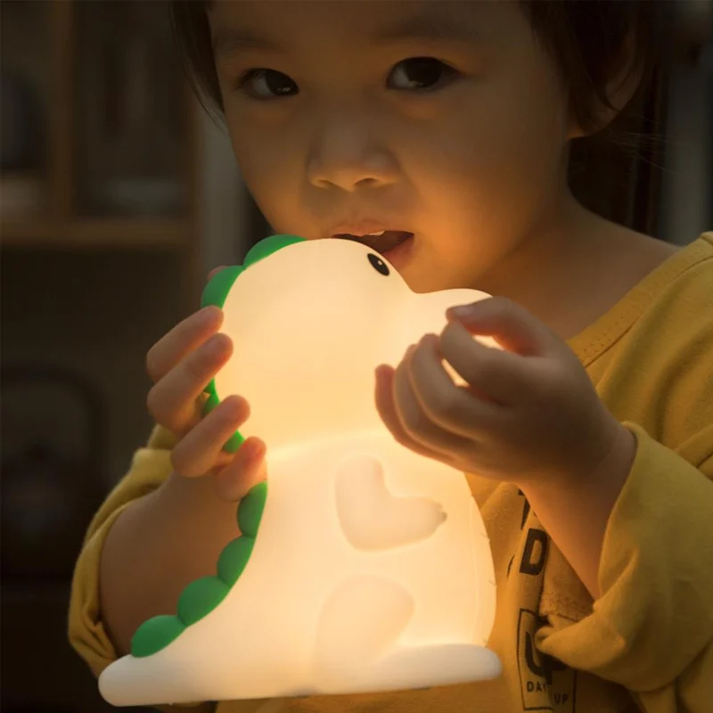 silicone light up dinosaur